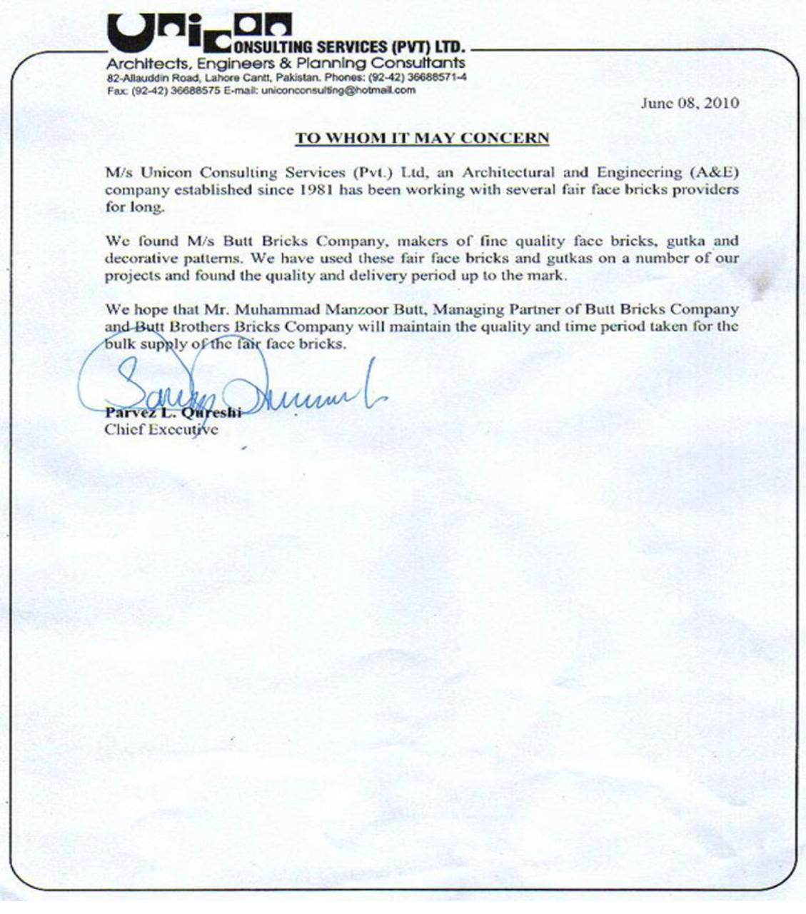 Appreciation Letter 11